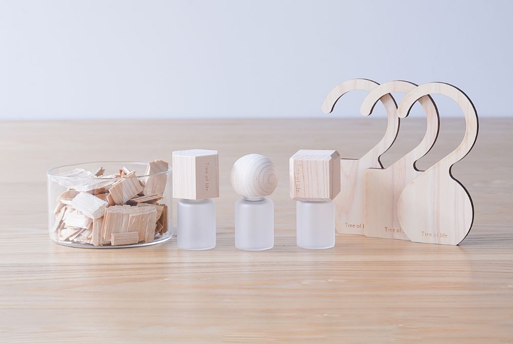 国産ヒノキの小物たち ~Hinokiアロマグッズシリーズ~