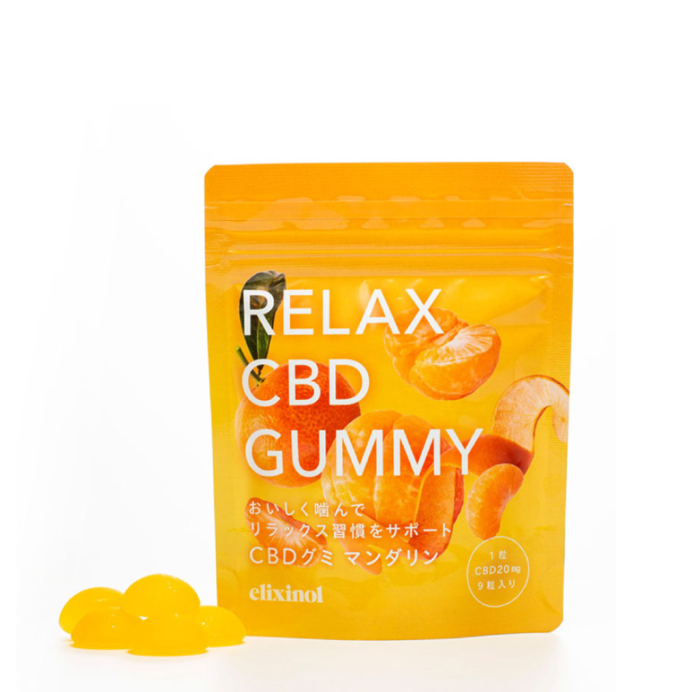 [Cool delivery available] Elixinol Gummy Mandarin 180 9 pieces