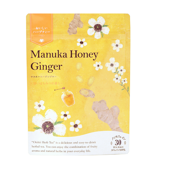 Delicious herbal tea Manuka honey ginger tea bag