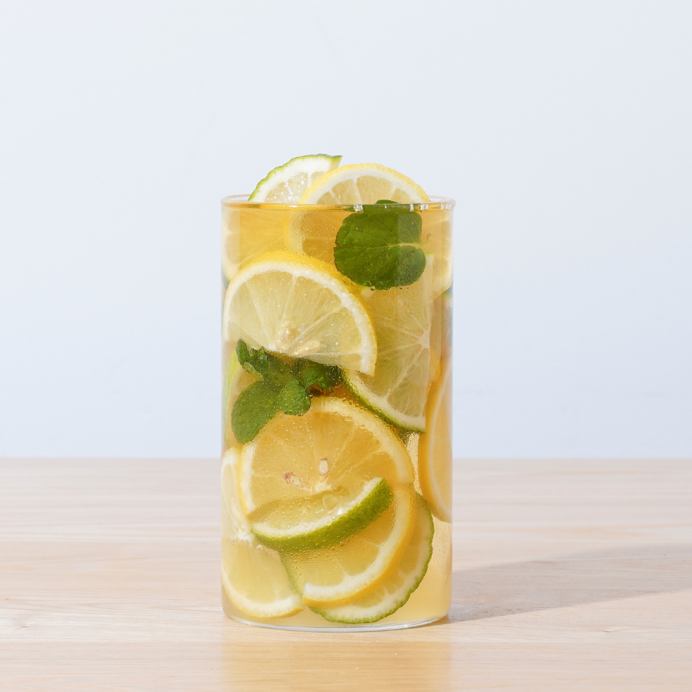 水出しできる。おいしいハーブティー ミントとレモンとライム ティーバッグ