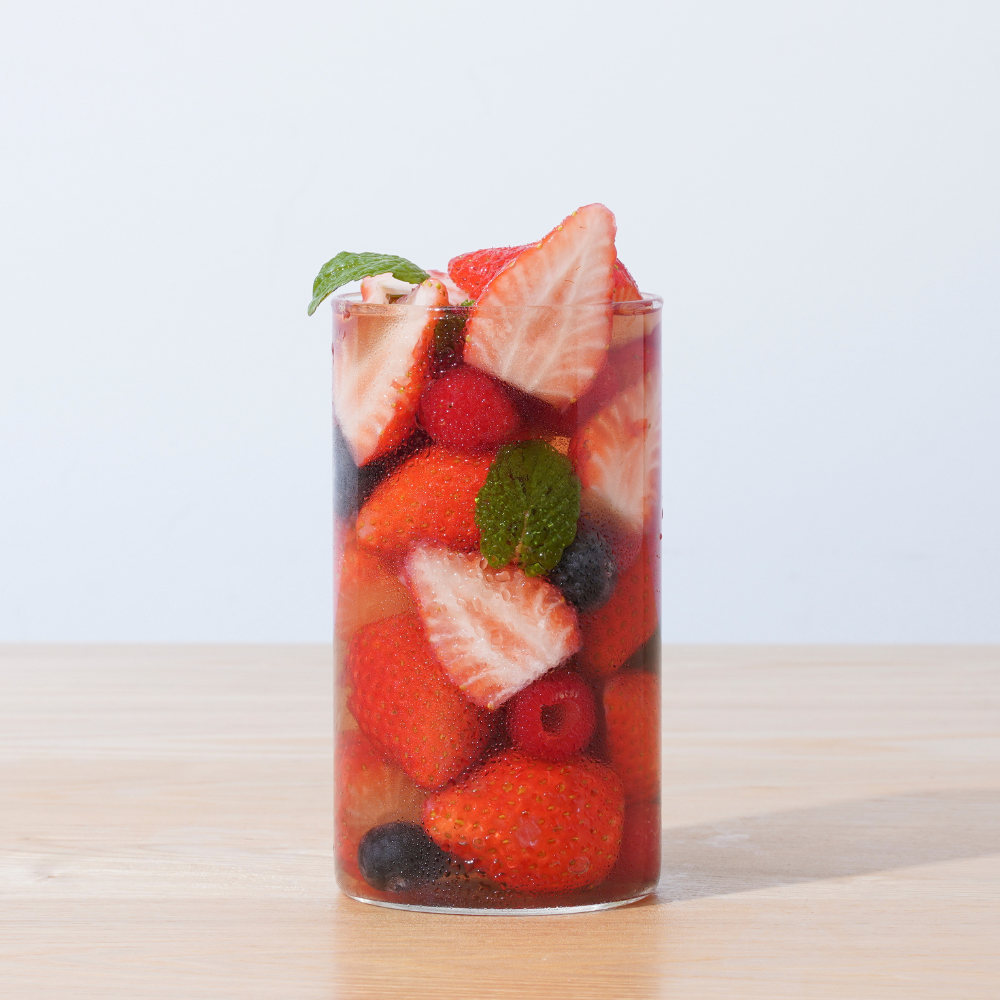 水出しできる。おいしいハーブティー いちごとハイビスカス ティーバッグ