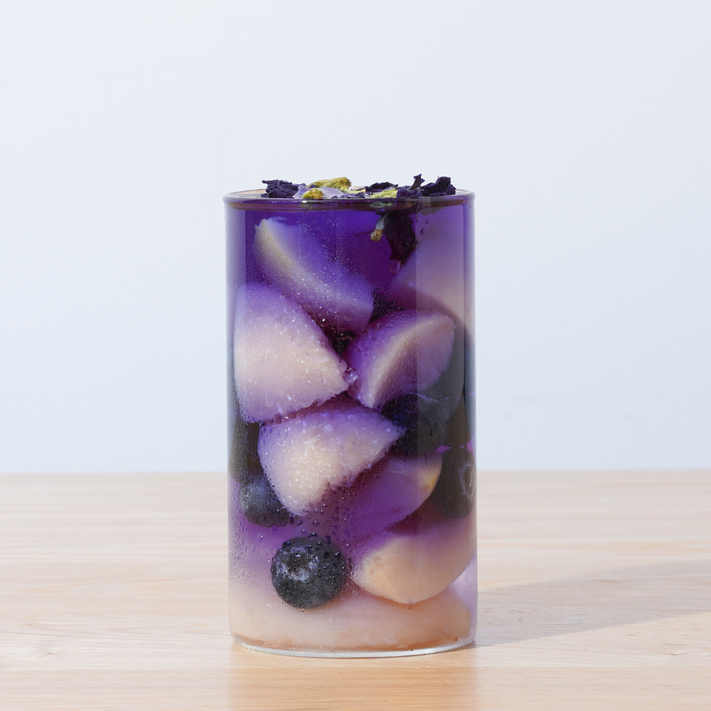 水出しできる。おいしいハーブティー ももと青色バタフライピー ティーバッグ