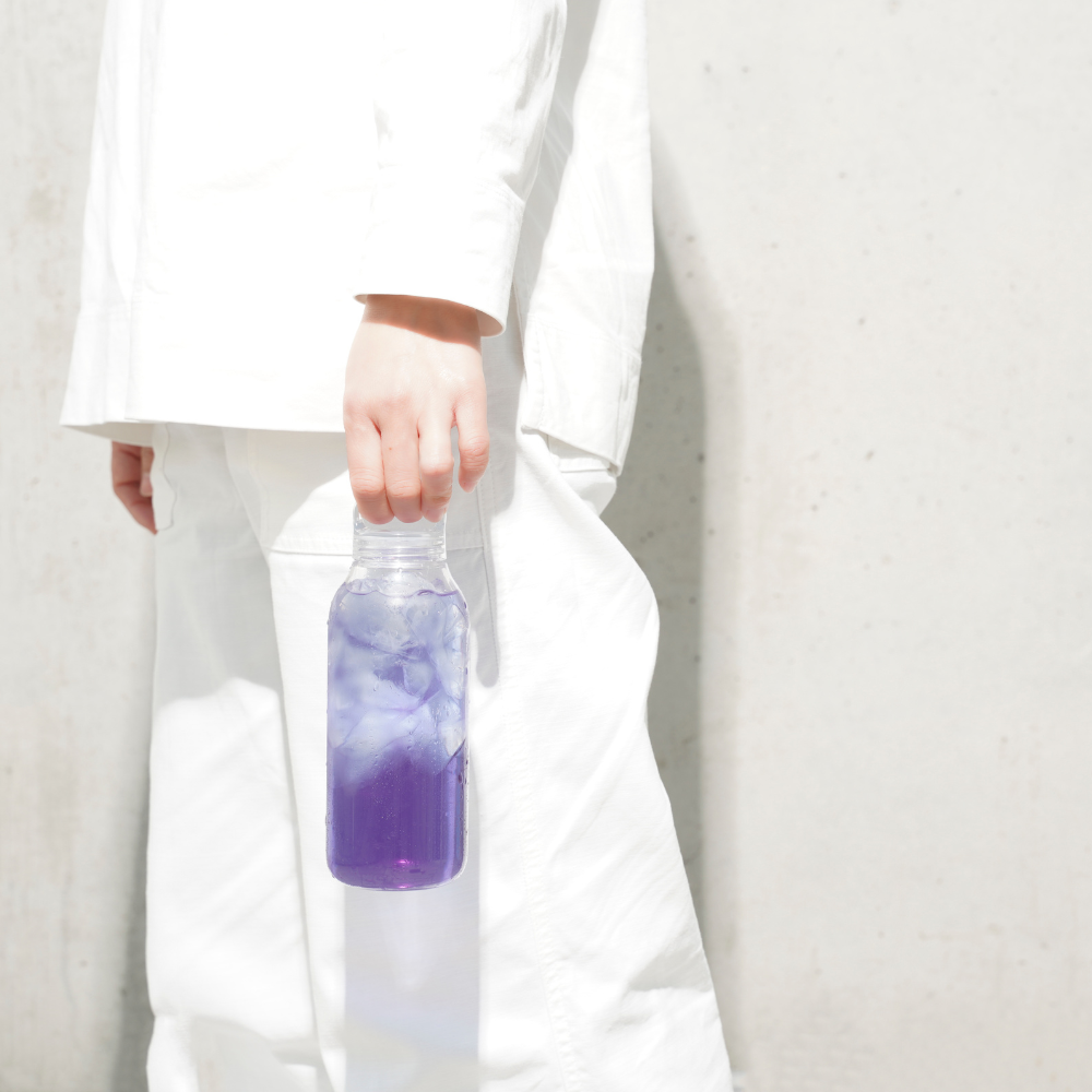 水出しできる。おいしいハーブティー ももと青色バタフライピー ティーバッグ