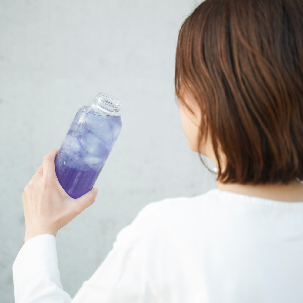 水出しできる。おいしいハーブティー ももと青色バタフライピー ティーバッグ