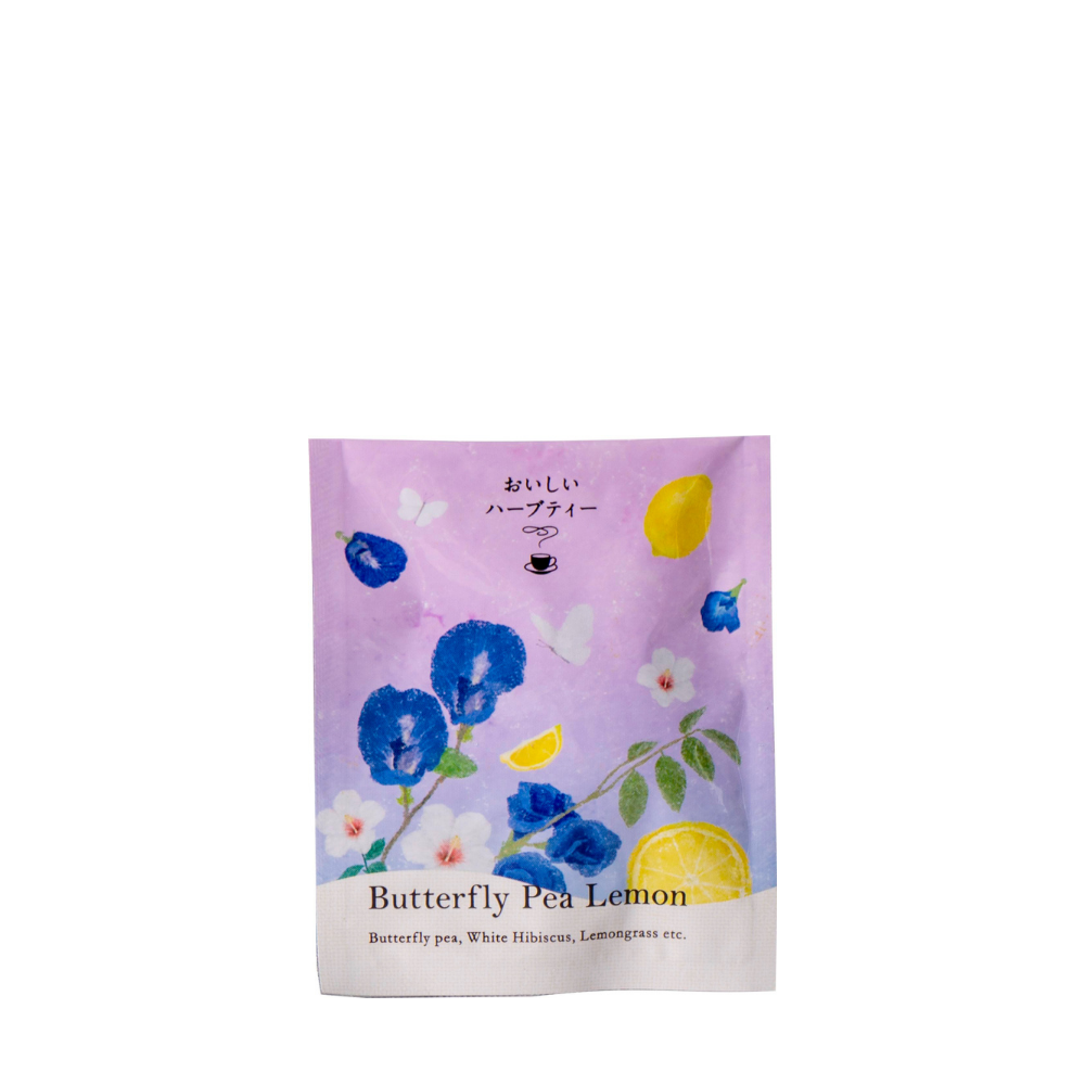 Delicious herbal tea butterfly pea lemon tea bag – 生活の木 Delicious herbal tea butterfly pea lemon tea bag – 生活の木