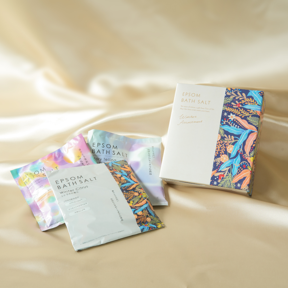 季節限定】エプソムバスソルト ウィンターアソート 60g×3包 季節限定】エプソムバスソルト ウィンターアソート 60g×3包