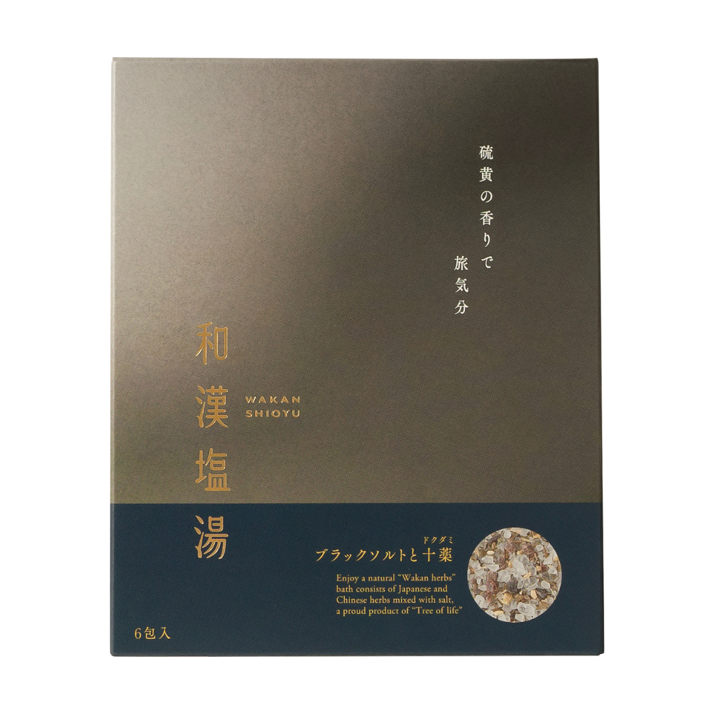 日本和中國鹽水黑鹽和十藥（Dokudami）30g x 6包