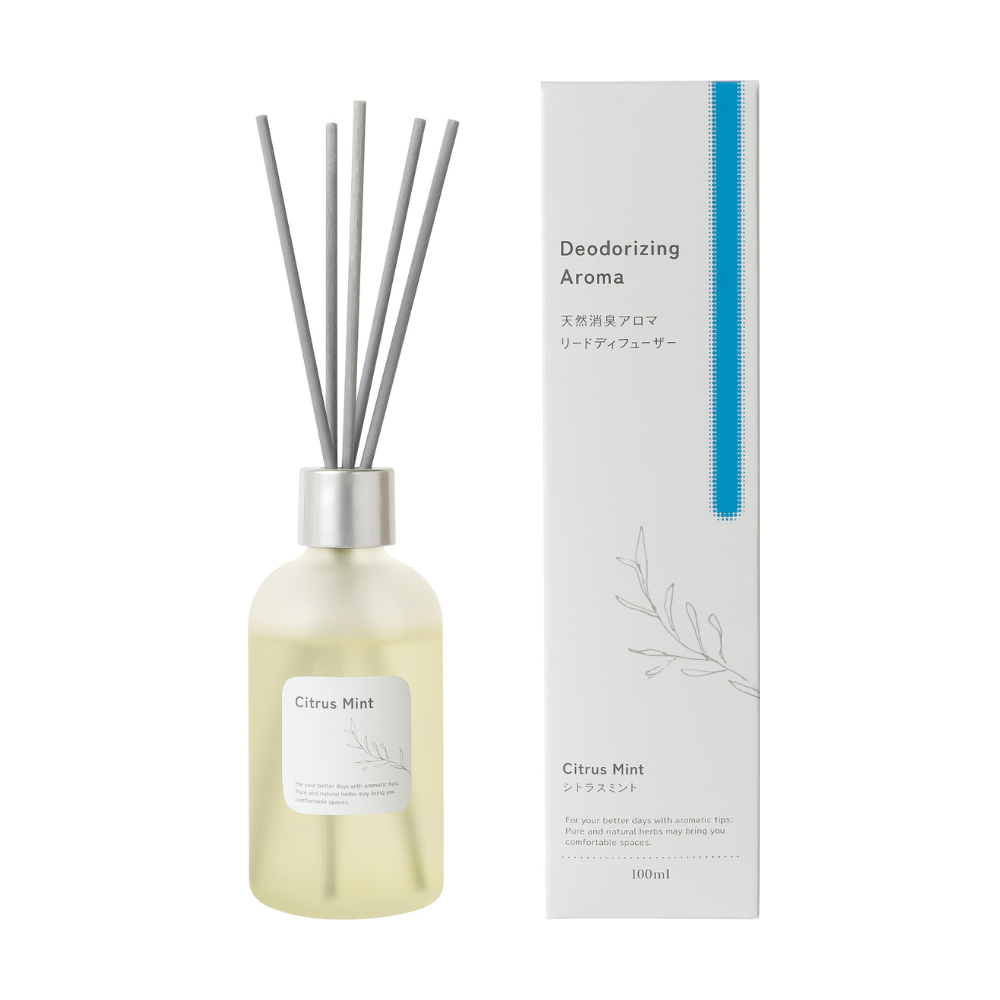 Natural Deodorizing Aroma Reed Diffuser Citrus Mint 100ml