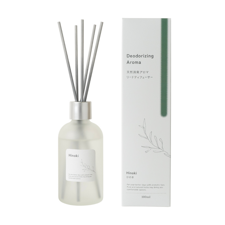 Natural deodorizing aroma reed diffuser Hinoki 100ml