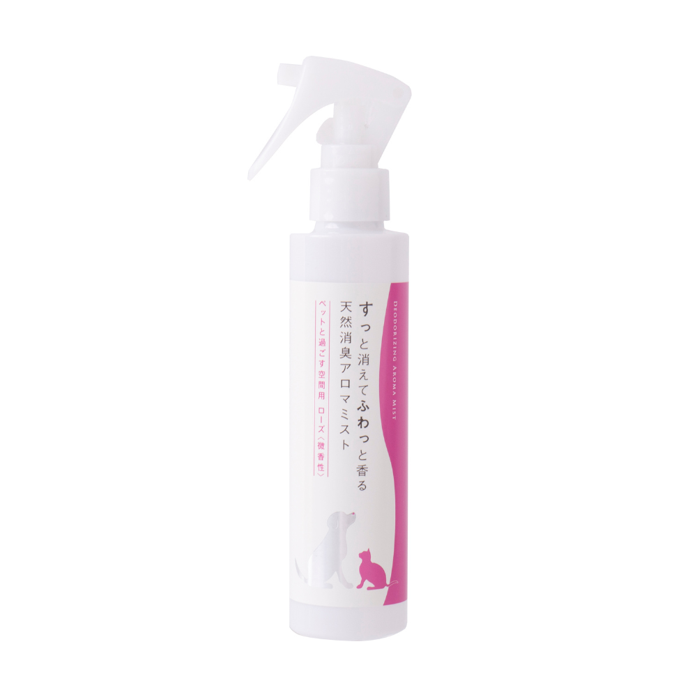 Natural deodorizing aroma mist for pets - Rose (lightly scented) 150ml