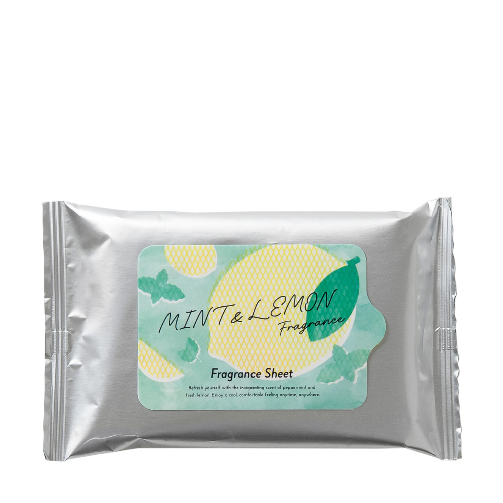 ミント&レモン フレグランスシート（ボディーシート）10枚