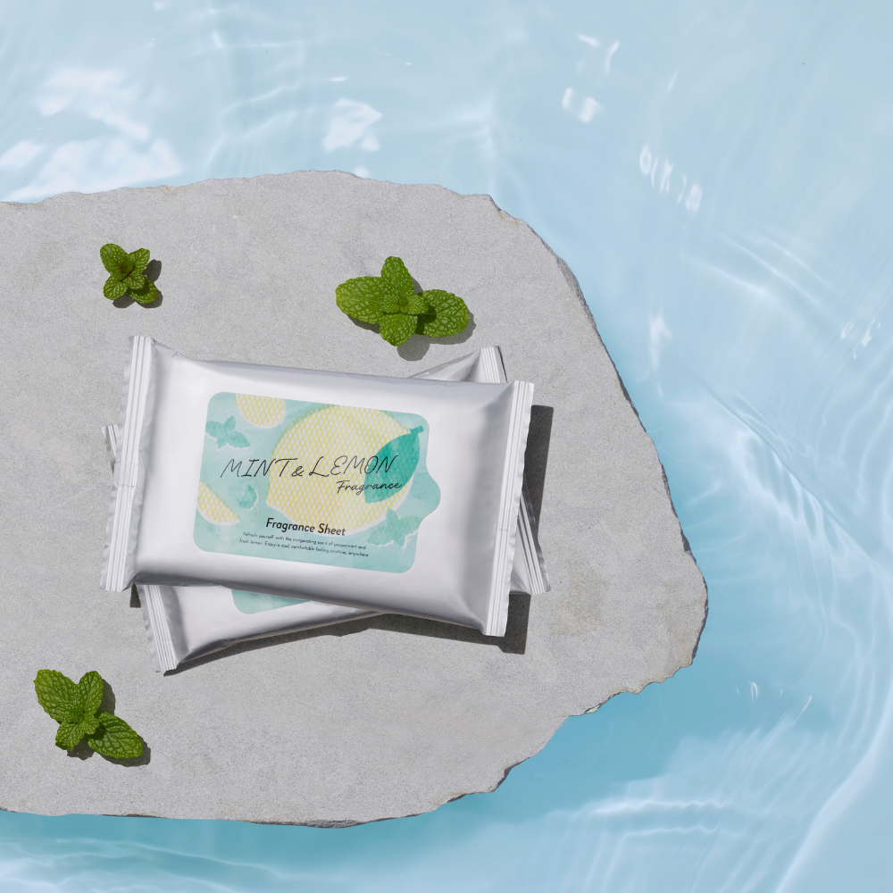 ミント&レモン フレグランスシート（ボディーシート）10枚
