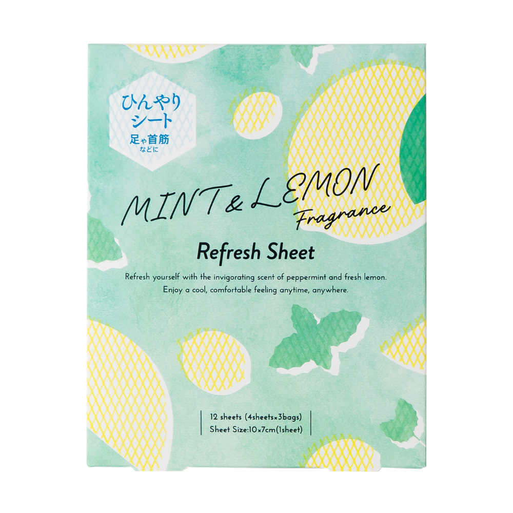 ミント＆レモン リフレッシュシート 12枚入（4枚×3袋）