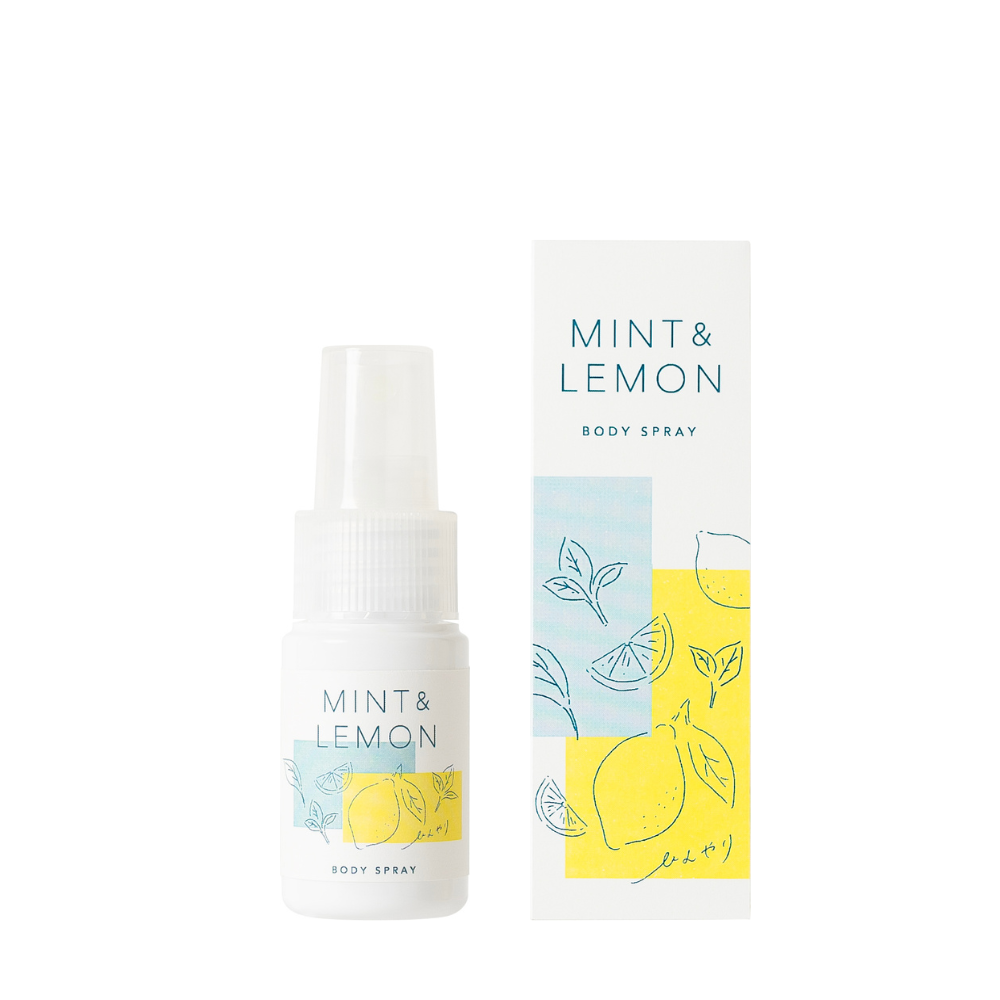 Mint and lemon body spray