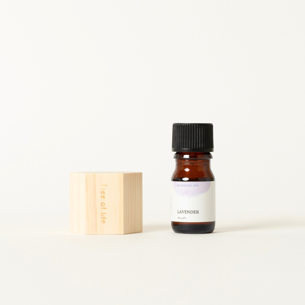 Hinoki aroma cap set (hexagonal x lavender essential oil)