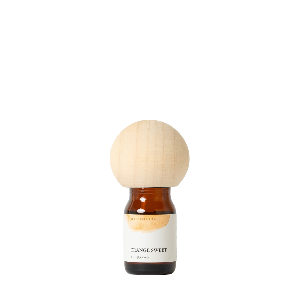 Hinoki aroma cap set (round x orange sweet essential oil)