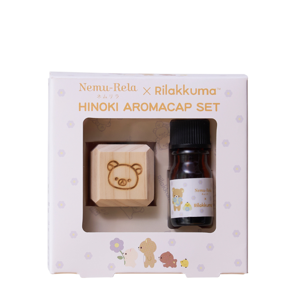 【限定商品】ネムリラ×リラックマ　Hinokiアロマキャップセット シトラス