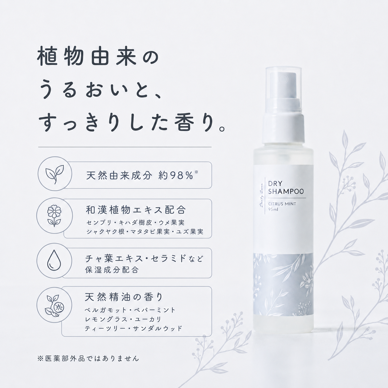 KaoriDeo Dry Shampoo Citrus Mint 95ml
