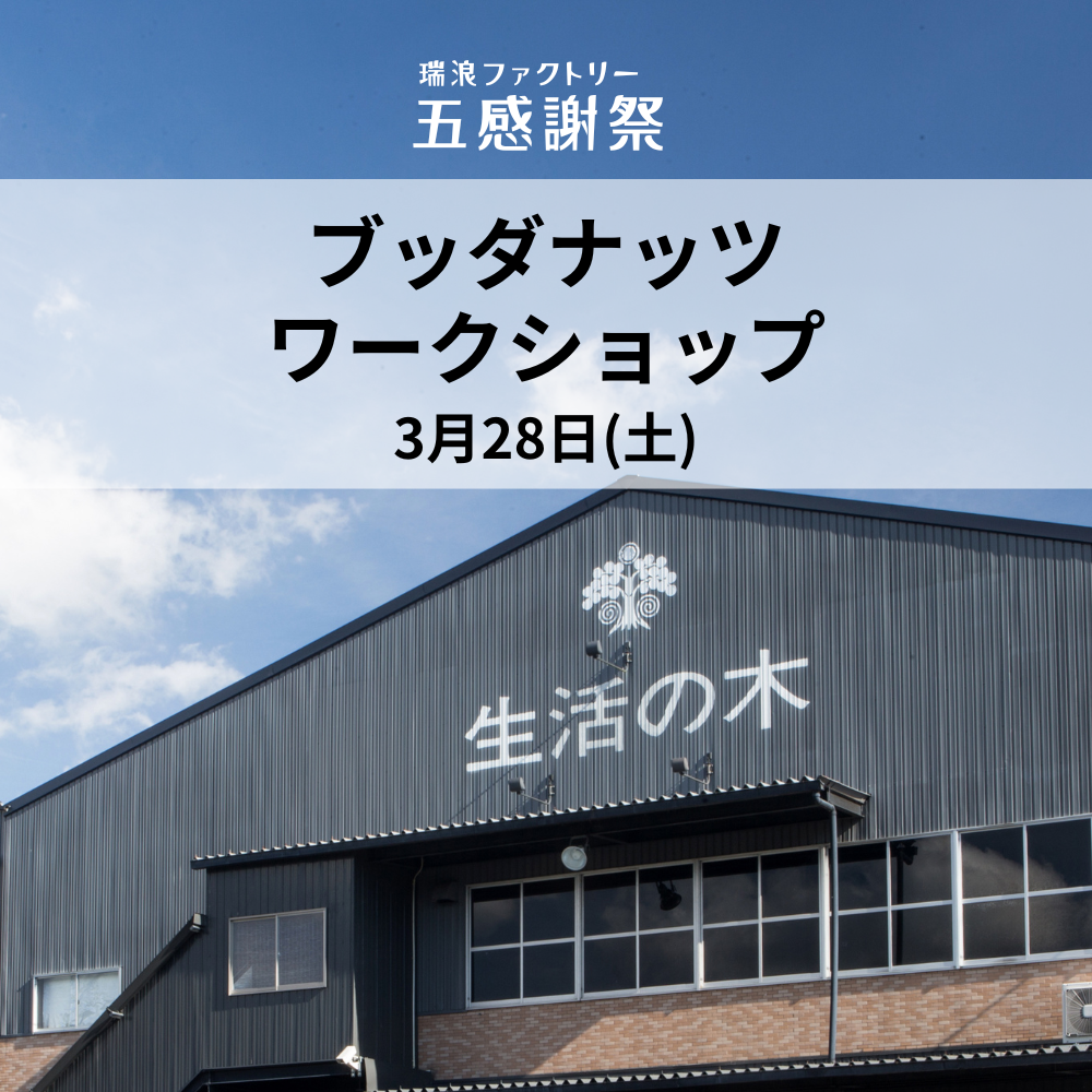 【ミライ創ろまい課】 ブッダナッツ@瑞浪ファクトリー五感謝祭