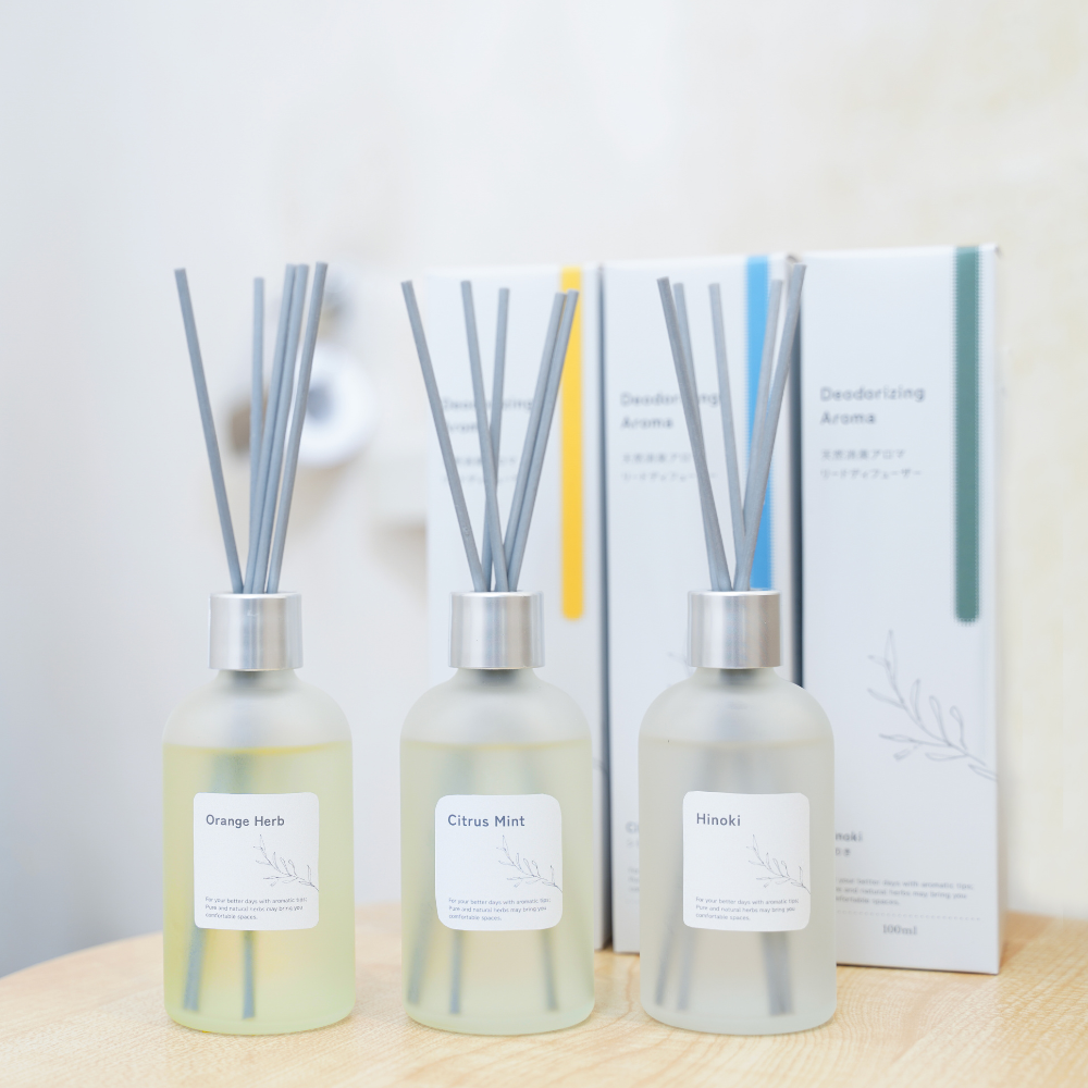 Natural deodorant aroma reed diffuser orange herb 100ml