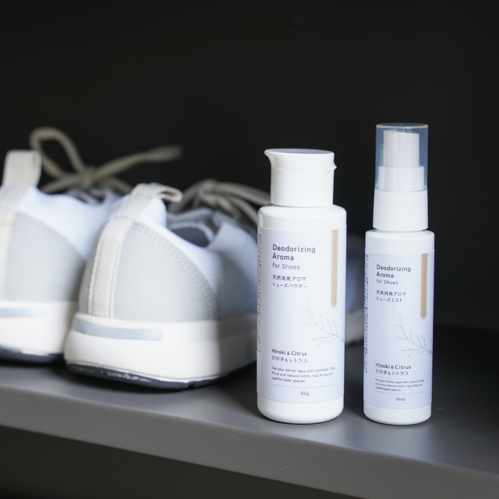 Natural deodorizing aroma shoe mist Hinoki & Citrus 50ml